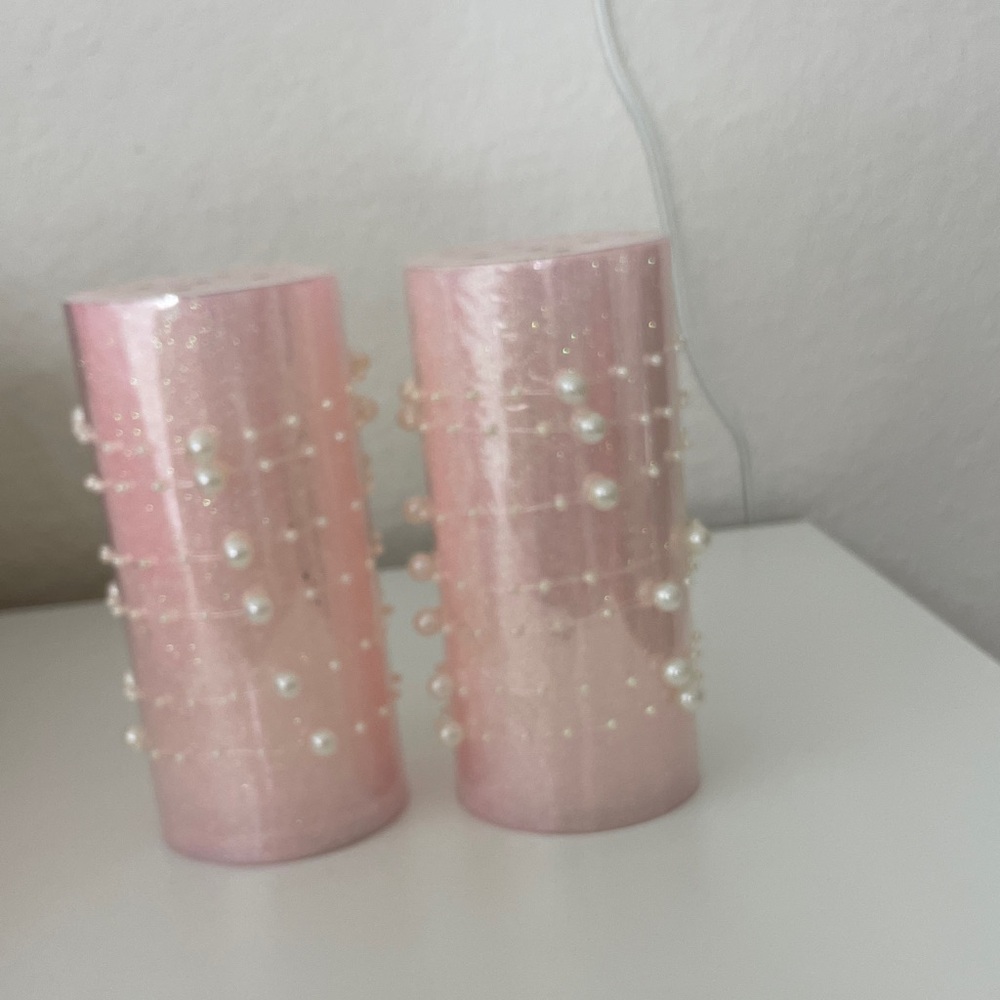 Elegant Pink Pearl- Candles
